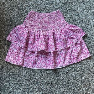 pink flower design skirt